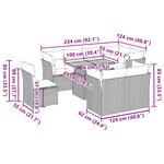 vidaXL Salon de jardin 9 Pièces avec coussins noir résine tressée