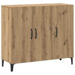 vidaXL Buffet chêne artisanal 90x34x80 cm bois d'ingénierie