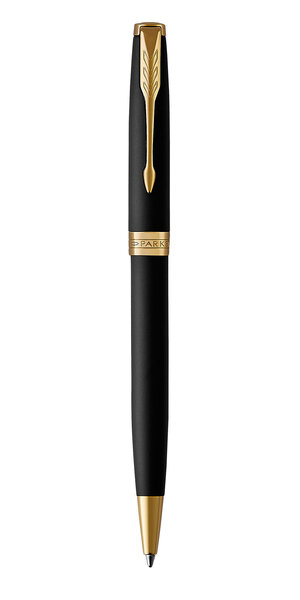 PARKER Sonnet Stylo bille noir mat  Recharge noire pointe moyenne  Coffret cadeau