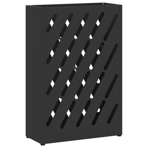 vidaXL Support de parapluie noir - 28x12x41 cm en acier