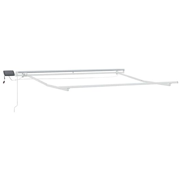 vidaXL Auvent avec Blanc 3 x 2 5 m Métal