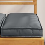vidaXL Coussins de palette pour siège 6 Pièces anthracite 40x40x8 cm Tissu Oxford