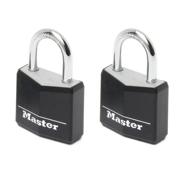 2 cadenas en aluminium 30 mm avec couverture vinyle noire