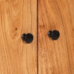 vidaXL Buffet haut avec tiroir 60x33x100cm bois massif d'acacia et fer