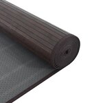 vidaXL Tapis rectangulaire marron foncé 70x500 cm bambou