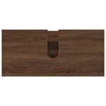 vidaXL Ensemble de mobilier de salle de bain 2 Pièces Chêne marron