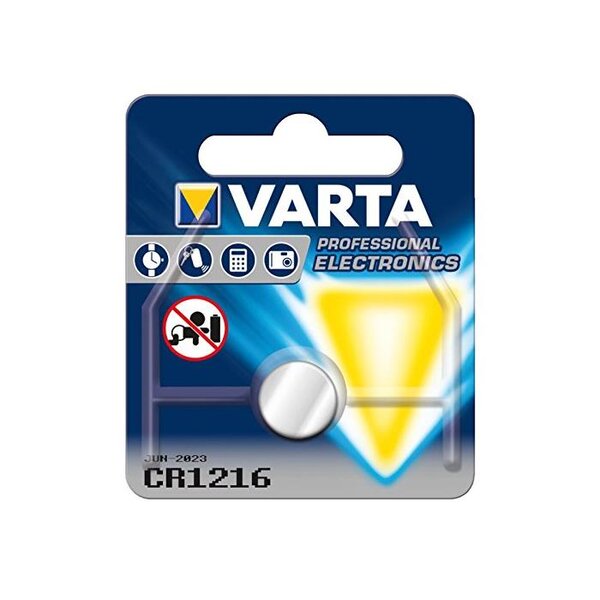 Blister de 1 Pile Bouton Lithium 'Electronics' CR1216 - 3 V VARTA