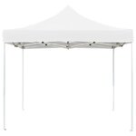 vidaXL Tente de réception pliable Aluminium 3 x 3 m Blanc