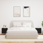 vidaXL Meubles TV muraux avec lumières LED 2 Pièces noir 40 5x35x40 cm