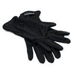 Gants en microfibre noir pour pièces de monnaie. Taille - L large