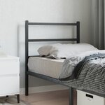 vidaXL Tête de lit métal noir 75 cm