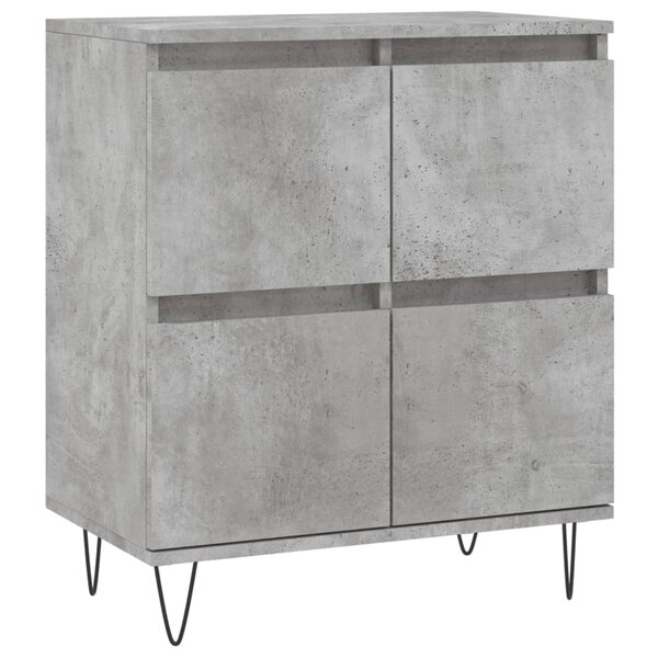 vidaXL Buffet Gris béton 60x35x70 cm Bois d'ingénierie