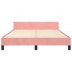 vidaXL Cadre de lit sans matelas rose 140x200 cm velours