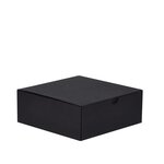 Boîte d'emballage noire carton éco 17.5 x 18.5 x 7 cm