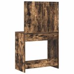 vidaXL Coiffeuse Chêne fumé 78.5 x 41 x 135 cm Bois d'ingénierie