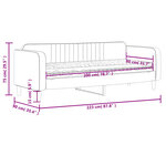 vidaXL Lit de jour avec matelas gris clair 80x200 cm velours