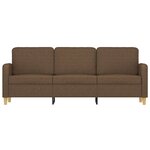 vidaXL Canapé à 3 places Marron 180 cm Tissu