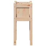 vidaXL Cache-pot de jardin Nature 31 x 31 x 70 cm Bois de pin massif