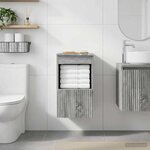 vidaXL Armoire de salle de bain Sonoma gris 30 x 44 5 x 50 cm