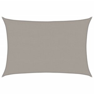 vidaXL Voile d'ombrage 160 g/m² rectangulaire gris clair 5x7 m PEHD