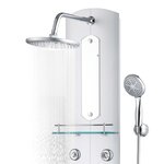 vidaXL Panneau de douche 25 x 43 x 120 cm Argenté