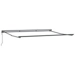 Auvent rétractable automatique vidaXL noir 450x300 cm