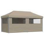 vidaXL Tente de fête pop-up Taupe 580 x 292 x 315 cm Tissu Oxford