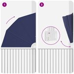 vidaXL Écran de confidentialité pour balcon Bleu marine 210 x 210 cm