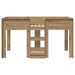 vidaXL Lit Superposé pour Enfants Chêne artisanal 80 x 200 cm