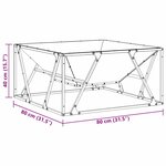 vidaXL Braise Marron 80 x 80 x 40 cm Acier résistant aux intempéries