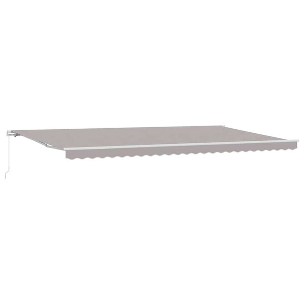 vidaXL Auvent Rétractable Gris clair 600 × 300 cm Polyester  Métal