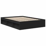 vidaXL Cadre de lit sans matelas noir 140x200 cm