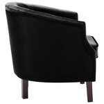 vidaXL Fauteuil noir velours
