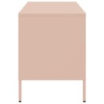 vidaXL Meuble TV rose 68x39x50 5 cm acier