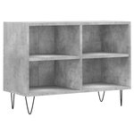 vidaXL Meuble TV gris béton 69 5x30x50 cm bois d'ingénierie