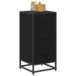 vidaXL Buffet Chêne noir 35 5 x 35 x 76 cm