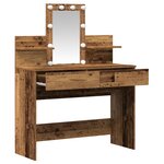 vidaXL Coiffeuse Bois Ancien 100 x 40 x 130 cm Bois d'ingénierie