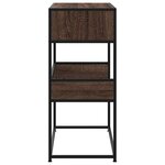 vidaXL Table console chêne marron 90x35x80 cm bois d'ingénierie