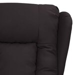 vidaXL Fauteuil inclinable Noir Similicuir