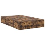 vidaXL Cadre de lit Chêne fumé 190 x 120 x 31 5 cm Bois d'ingénierie