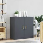 vidaXL Armoire de rangement Anthracite 90 x 40 x 90 cm Acier
