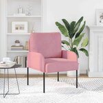 vidaXL Canapés avec coussin 55cm Rose Contreplaqué