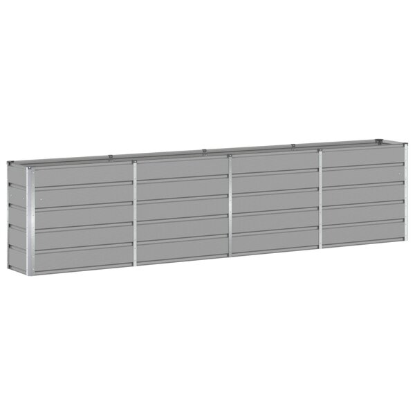 vidaXL Jardinière Gris clair 160 x 40 x 75 cm Acier