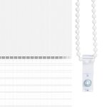 vidaXL Store 60 x 120 cm Blanc