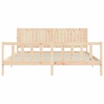 vidaXL Cadre de lit sans matelas 200x200 cm bois massif de pin