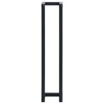 vidaXL Porte-serviette Noir 12 5x12 5x60 cm Fer