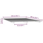 vidaXL Cadre de lit blanc 150x200 cm bois de pin massif