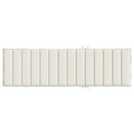 vidaXL Coussin de chaise longue crème mélangé 200x50x4 cm tissu