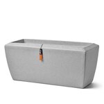 Capi Jardinière rectangulaire Arc Granite 90x35x40 cm Ivoire