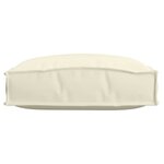 vidaXL Coussin pour assise de palette 4 Pièces Crème 40 x 40 x 8 cm